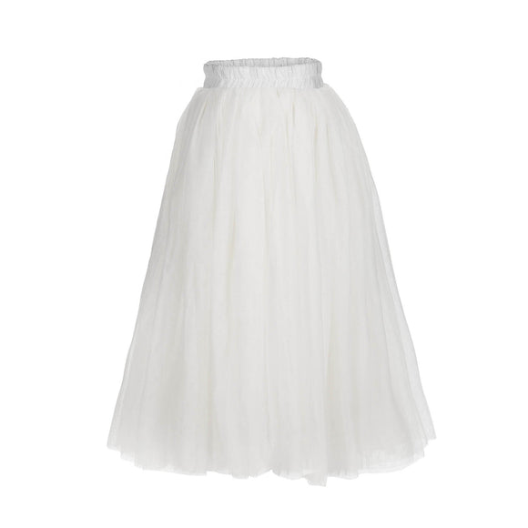 flower girls white color tutu straight skirts