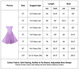 Girls Ruffles Dress Candy Color Fly Sleeve Twirly Skater Party Dress Lavender Purple Color