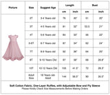 Girls Single Layer Ruffles Maxi Dress with Fly Sleeve - everprincess